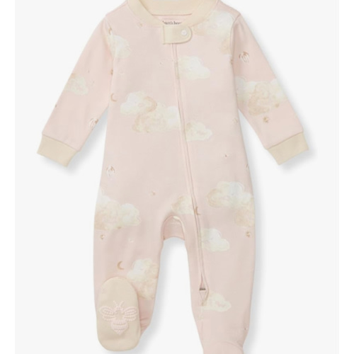 Burt's Bees Baby Girls' Organic Cotton Sleep and Play Footed Pajamas