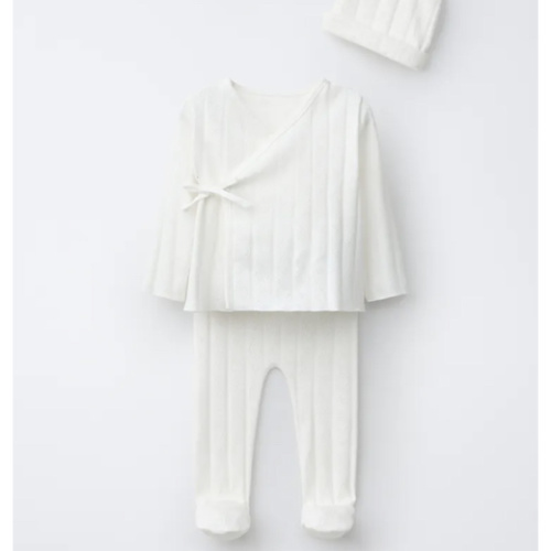 NEWBORN APPLE PRINT SET - Oyster-white | ZARA United States