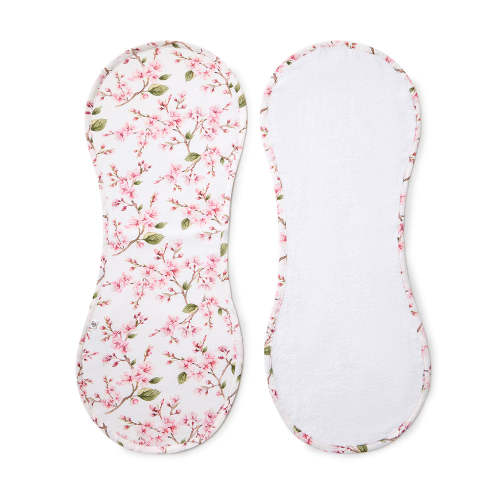 Snuggle Hunny Organic Cotton Burp Cloth - Cherry Blossom | Baby Bunting