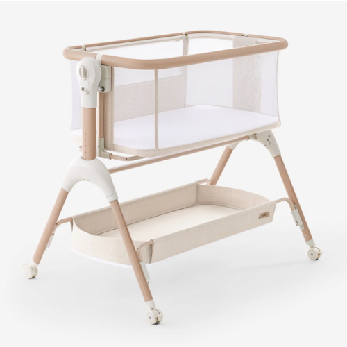 HARPPA Cuddly Signature | 3-in-1 Rocking Baby Bassinet & Bedside Sleeper with Anti-Reflux Mattress for Newborns | Attaches to Bed, Adjustable Height, Tool-Free Setup, Portable Wheels, CPSC Certified, Gentle Rocking Motion | Ideal for Infants, Safe Co-Slee