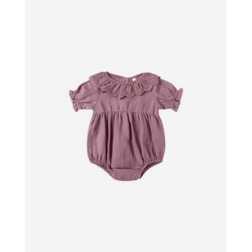Collared Romper || Mulberry – Quincy Mae