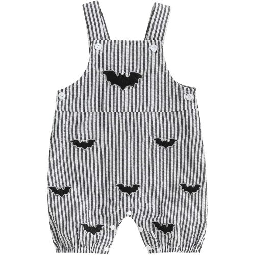 Newborn Baby Boy Girl Halloween Outfit Skull/Bat/Pumpkin Romper