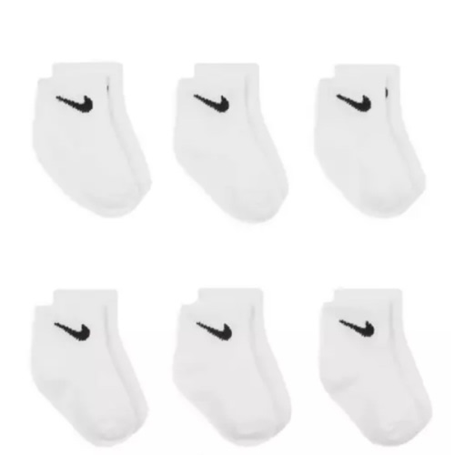 Infant Kids' Nike Baby/Toddler Swoosh 6 Pack 6 Pack Ankle Socks