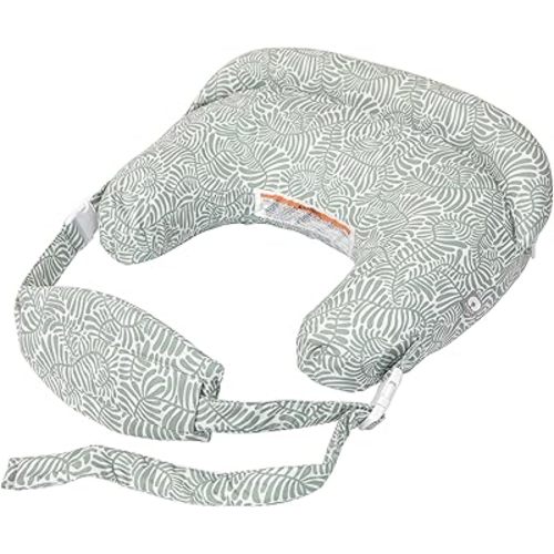 Boppy Complete Nursing Pillow, Breastfeeding & Bottle Feeding Ergonomic 2-in-1 Feeding Pillow with Removable Belt, CloseComfort No-Gap Design, Full-Length Bolster, Washable Cover-Green Sage Vines