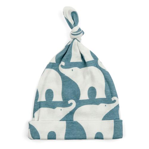 Blue Elephant Organic Knotted Hat
