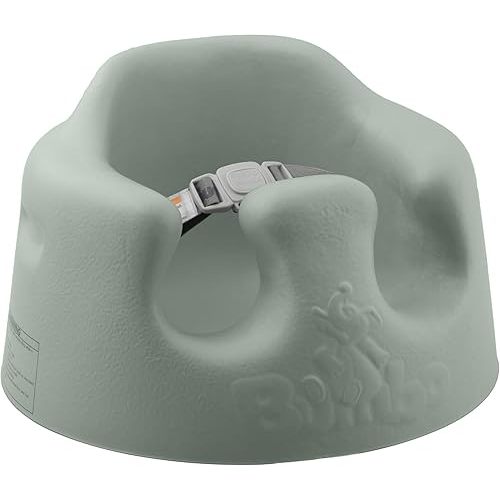 Bumbo Baby Floor Seat, Infant Sit Up Activity and Eating Chair Baby Infant Soft Foam Comfortable Floor Seat with 3 Point Adjustable Harness, Sage