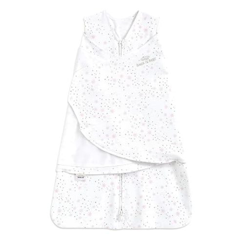 HALO 100% Cotton Sleepsack Swaddle, 3-Way Adjustable Wearable Blanket, TOG 1.5, Serengeti Zebra, Newborn, 0-3 Months