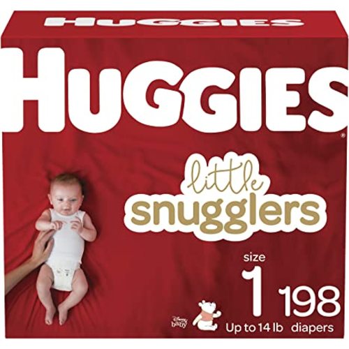 Baby Diapers Size 1, 198 Ct, Huggies Little Snugglers