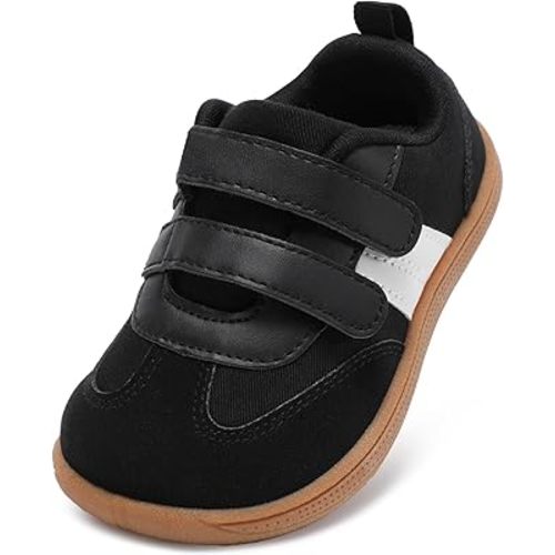 STQ KIDS Toddler Wide Toe Box Shoes:Boys Barefoot Shoes Kids Walking Shoes Boy Sneakers Non-Slip Zero Drop Shoes,Toddler First Walking Shoes Comfort Tennis Outdoor Activities