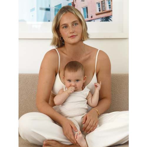 Leakproof Triangle Bralette, white medium or large