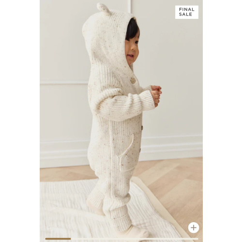Bear Knit Onepiece - Pistachio Fleck – Jamie Kay USA