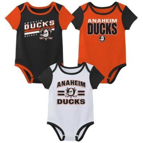 NHL Anaheim Ducks Infant Boys' 3pk Bodysuit - 6-9M