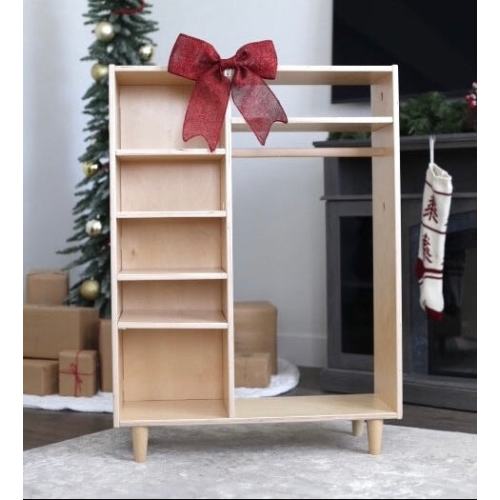 Montessori Children's Wardrobe - Finished Birch w/ Legs