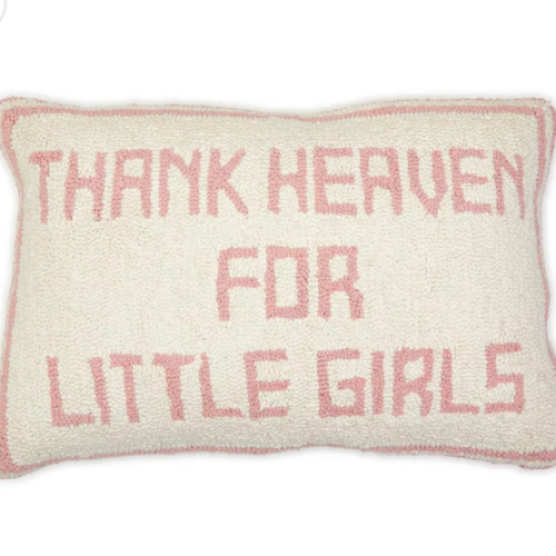Two's Company - Thank Heaven for Little Girls Punch Embroidery Decorat - Default Title - Sweet E's Children's Boutique