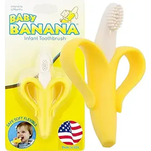 Baby Banana The Original, Banana Brush, Made in USA, Toddler Toothbrush, Family-Owned Business