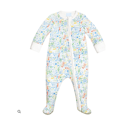 Joy Street Kids - Maine Zip Baby Onesie - Size 6-9M