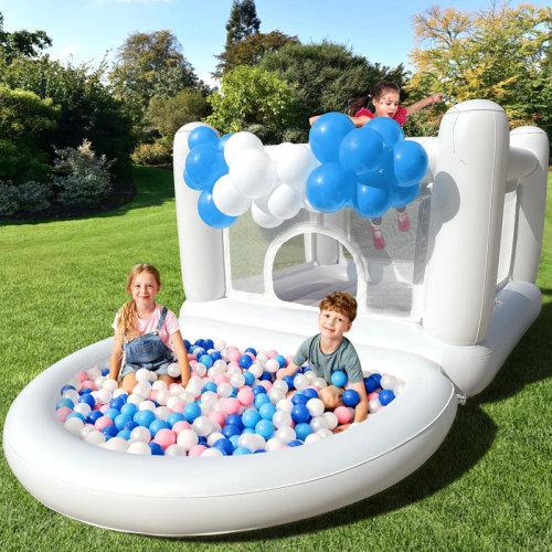 Alieencastle Inflatable Bounce House Pvc Bouncy Castle With Detachable Air Cushion Ball Pait Dry & Wet Use, Perfect For Toddlers & Kids Under 6 Years Old & Reviews | Wayfair