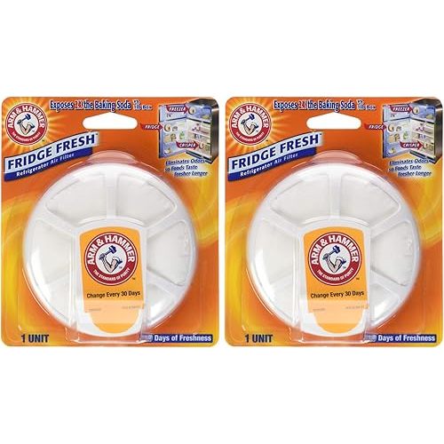 Arm & Hammer Fridge Fresh Refrigerator, 1 Count (Pack of 2)