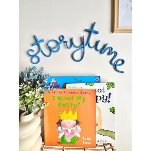 Storytime Wall Rope Sign, Nursery Reading Corner Decor - Etsy