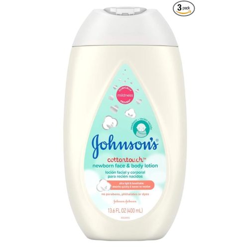 Johnsons Baby Cotton Touch Lotion Face & Body 13.6 Ounce (Pack of 3)