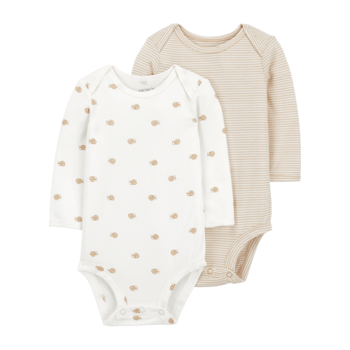 Baby 2-Pack PurelySoft Long-Sleeve Bodysuits - Carter's | Carter's