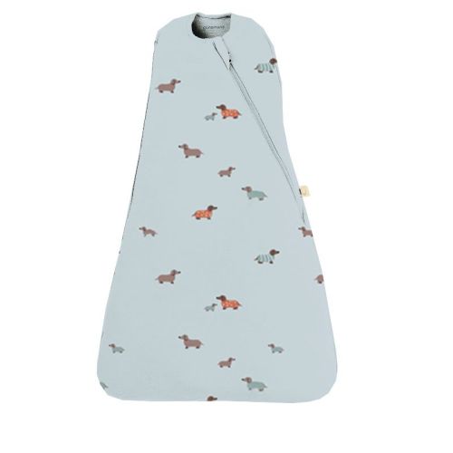 günamüna® Baby Swaddle Sleep Sack, Easy Diaper Changes, 1.0 TOG, 0-3months - Woof