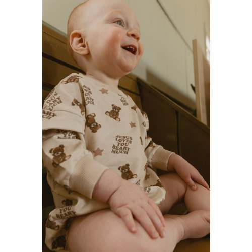 Jesus Loves You Beary Much Bubble Jumpsuit – OUR HOUSE ABOVE