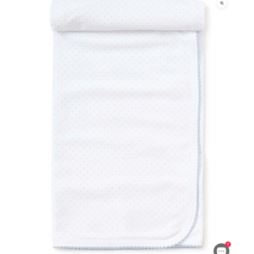 Light Blue Dots Print Blanket