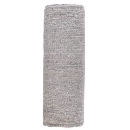 Ely's & Co. Cotton Muslin Swaddle Blanket Silver Grey 1 Pack
