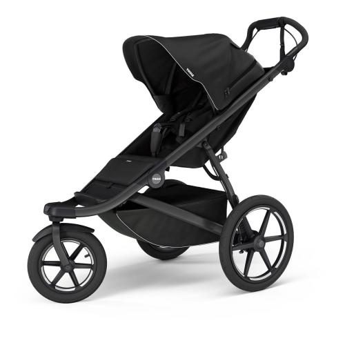 Thule Urban Glide 3 Single Jogging Stroller with NON-Magnetic Buckle - Black