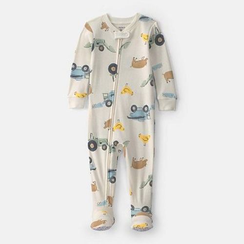 Baby Boy Carter's Farm Cotton 2-Way Zip One-Piece Pajamas