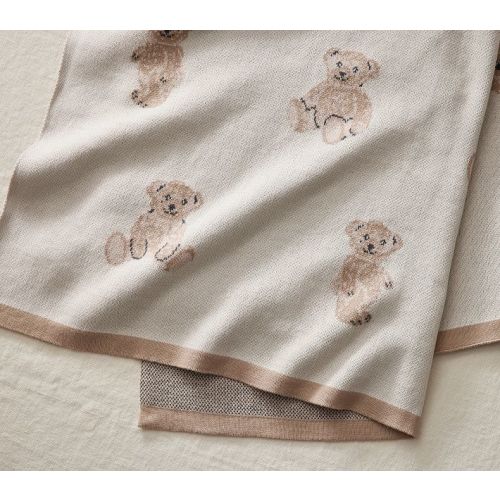 St. Jude Teddy Bear Intarsia Baby Blanket