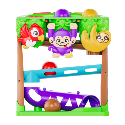 Move2Play, Hungry Jungle Animals, Interactive Toy for 1+ Year Olds, 6 to 12 Months, Baby Toy, 1 Year Old Birthday Gift For Girls, 9-12 Months, 6 7 8 9 10 12+ Months