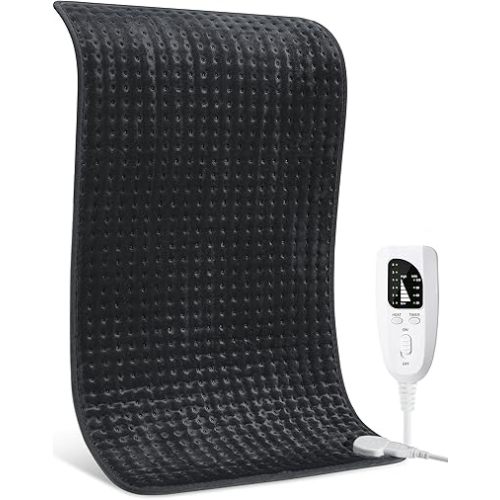 Heating Pad for Back, Large Heating Pads XL 17''x33'' for Pain Cramps Relief, Extra Long XXL Electric Heat Pad for Full Body 6 Temp. Settings, Moist Dry Heat, 2H Auto Shut-Off, Gifts for Women Mom Men