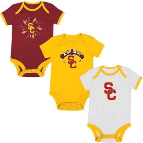 NCAA USC Trojans Infant Boys' 3pk Bodysuit, Size: 6-9M