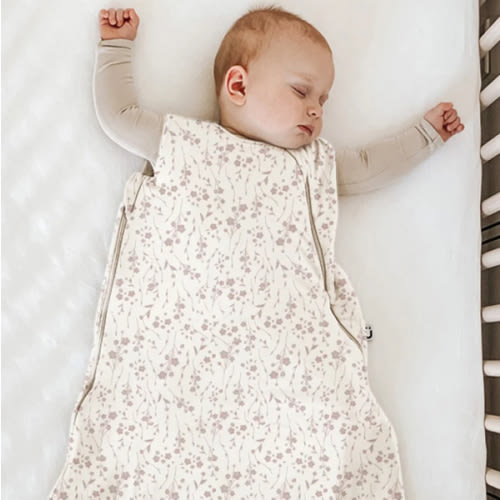 9-18 Months Posie Mauve 1.0 TOG Bamboo Viscose Sleep Sack | günamüna