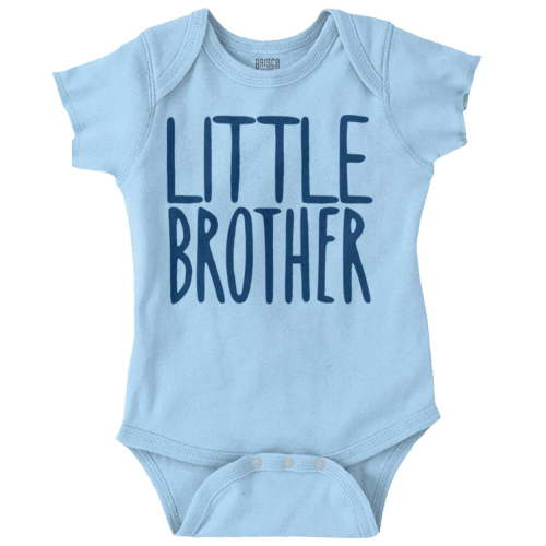 Little Brother Proud Younger Bro Bodysuit Jumper Boys Infant Baby Brisco Brands 6M