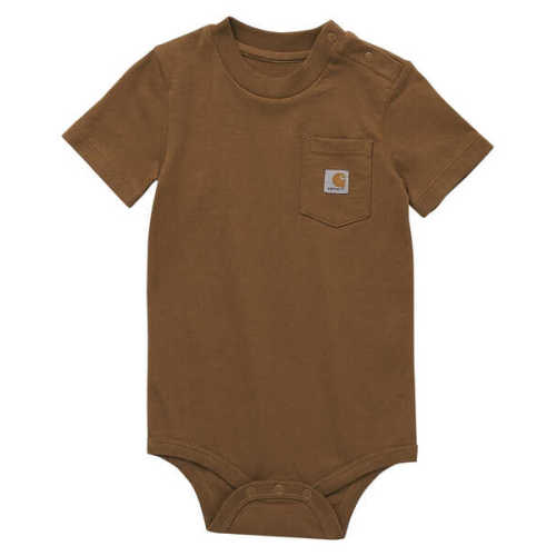 Carhartt Infant Boys' Short Sleeve Pocket Onesie