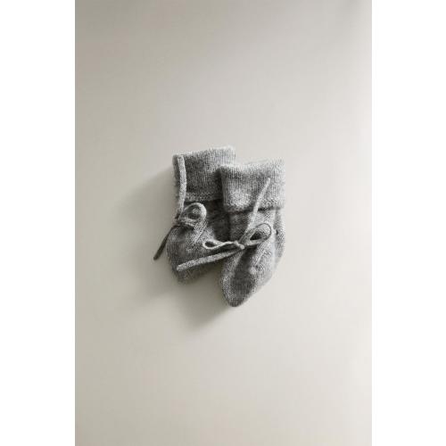 CASHMERE BABY BOOTIES - Gray | ZARA United States