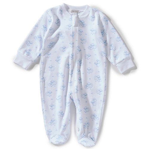Kissy Kissy Baby Boys Pima Cotton Long Sleeve Sheep Printed Footed Coverall