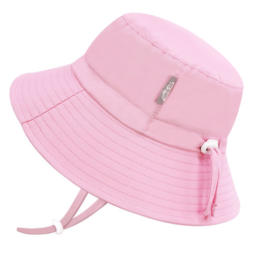 Kids Water Repellent Bucket Hats | Pink Sorbet