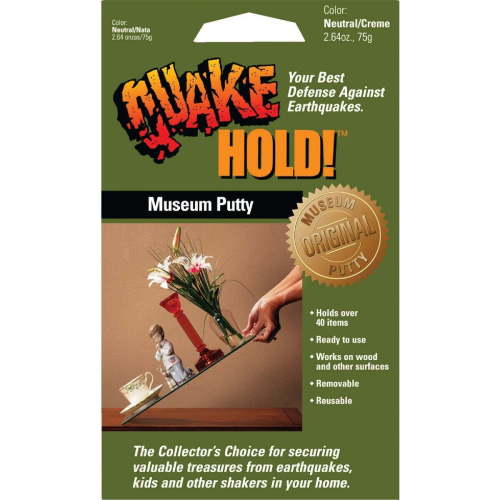 Quakehold!, Museum Putty, Neutral, 2.64 Oz, Reusable