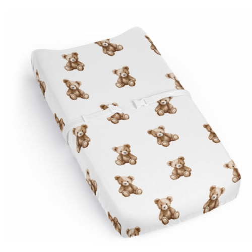 Boho Teddy Bear Collection Changing Pad Cover Sheet