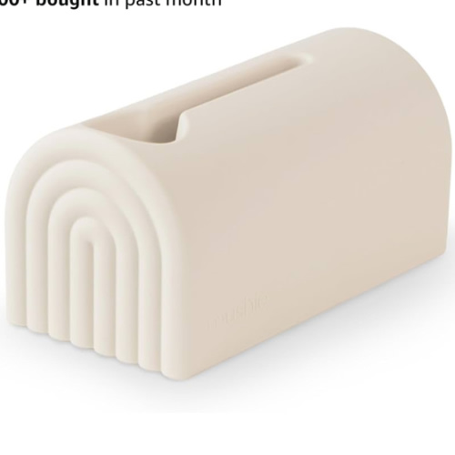 mushie Bath Spout Cover | Soft Silicone Bathtub Faucet Safety Guard for Kids | Universal Fit (Shifting Sand)