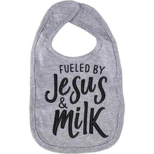 Fueled by Jesus & Milk Baby Bib