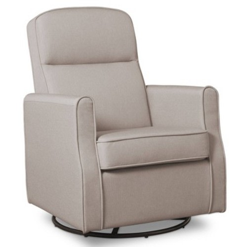 Delta Children Blair Slim Nursery Glider Swivel Rocker Chair, Color: Taupe