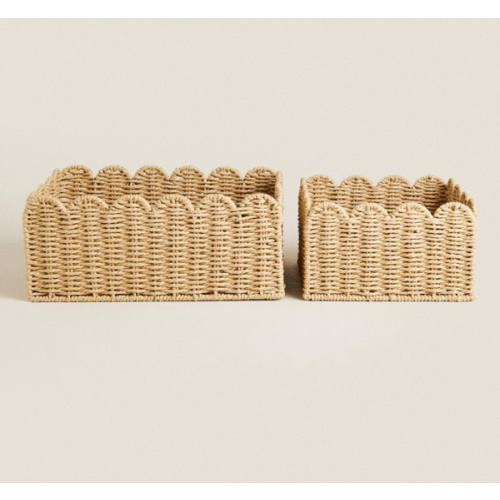 SMALL SCALLOPED BASKET - Light beige | ZARA United States