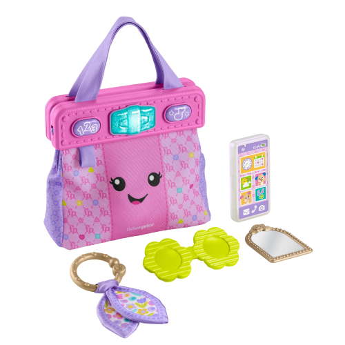 Fisher-Price Laugh & Learn Going Places Learning Toy Purse & Accessories, Ages 6+ Months, Plastic