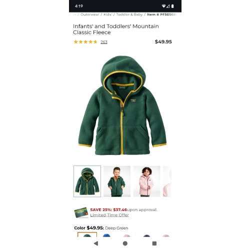 Infants' and Toddlers' Mountain Classic Fleece