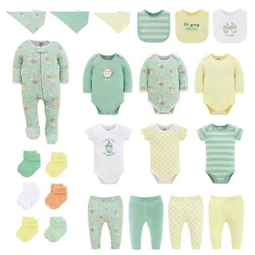The Peanutshell 23-Piece Baby Boy and Girl Clothing Set, Cu-Tea, 0-3 Months